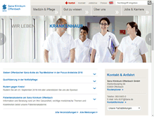 Tablet Screenshot of klinikum-offenbach.de